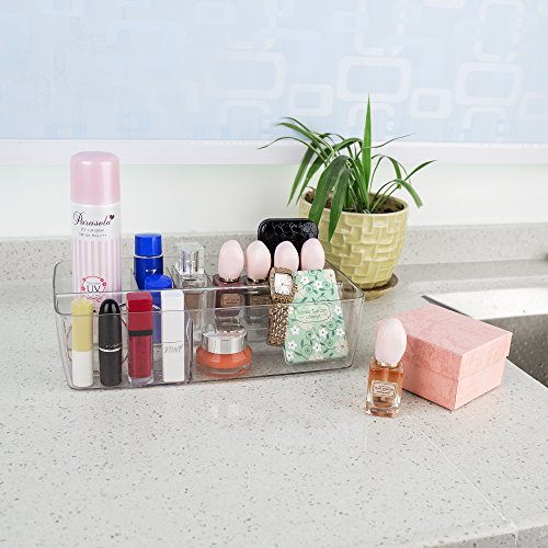 Marchpower Make up Organizer, Brush Holder Cosmetic Display Case Marchpower Make up Organizer Brush Holder Beauty Show Case Lotion Powder Lipstick Assortment Field Toilet Workplace Kitchen Countertop Storage Cupboard -8 Compartments (Clear).