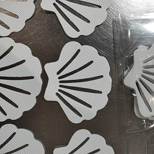 TOPBATHY Bathtub Stickers Non Slip, Shower Treads TOPBATHY Bathtub Stickers Non Slip Bathe Treads Adhesive Appliques Bathe Strips Treads to Stop Slippery Surfaces for Toilet Rest room Kitchen 12 Pcs Shell Form.