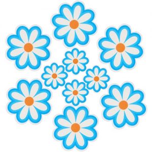 Pack of 10,Non Slip Bathtub Stickers,Adhesive Decals With Bright Colors,Ideal Large Appliques For Your family's Safety,Suit for Bath Tub,Stairs,Shower Room & Other Slippery Surfaces（Water Blue）