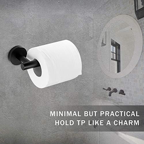Marmolux Acc Toilet Paper Holder Bathroom Hardware Marmolux Acc Bathroom Paper Holder Toilet {Hardware} Accent Paper Towel Holder 4.7 Inches Bathroom Tissue Roll Hanger Wall Mount Bathroom Roll Holders Heavy Responsibility Stainless Metal Fashionable Matte Black.