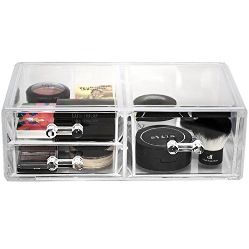 Sorbus Acrylic Cosmetics Makeup and Jewelry Storage Case Sorbus Acrylic Cosmetics Make-up and Jewellery Storage Case Show Units –Interlocking Drawers to Create Your Personal Specifically Designed Make-up Counter –Stackable and Interchangeable.