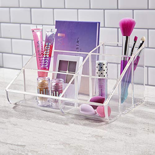 STORi Clear Plastic, 6-Compartment Vanity Makeup Organizer STORi Clear Plastic 6-Compartment Vainness Make-up Organizer.