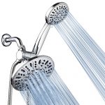 AquaDance 7" Premium High Pressure 3-Way Rainfall Combo for The Best of Both Worlds-Enjoy Luxurious Rain Showerhead and 6-Setting Hand Held Shower Separately or Together - Chrome Finish - 3328