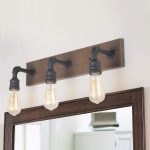 LNC A03376 Bathroom Vanity Lights, Farmhouse Water Pipe Wall Sconces（3 Heads