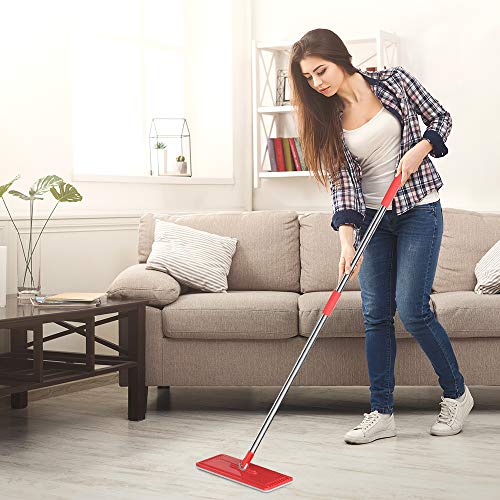 TETHYS Flat Floor Mop and Bucket Set for Professional Home TETHYS Flat Flooring Mop and Bucket Set for Skilled House Flooring Cleansing System with Aluminum Deal with/2-Washable Microfiber Pads Excellent House + Kitchen Cleaner for Hardwood, Laminate, Tiles, Vinyl.