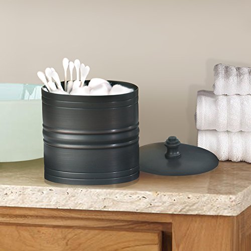 nu steel Bogart metal Bath Accessory Set for Vanity Countertop nu metal Bogart steel Tub Accent Set for Self-importance Countertop,8 piece Luxurious ensemble - cotton container, cleaning soap dish, toothbrush holder, tumbler, cleaning soap pump, waste basket, boutique tissue, amenity tray.