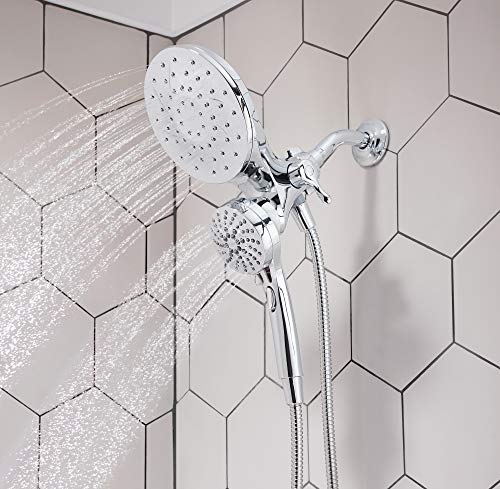 Moen Engage Magnetix 2.5 GPM Handheld/Rain Shower Head Moen 26009 Interact Magnetix 2.5 GPM Handheld/Rain Bathe Head 2-in-1 Combo That includes Magnetic Docking System, Chrome.