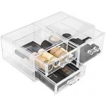 Sorbus Acrylic Cosmetics Makeup and Jewelry Storage Case Display Sets –Interlocking Drawers to Create Your Own Specially Designed Makeup Counter –Stackable and Interchangeable