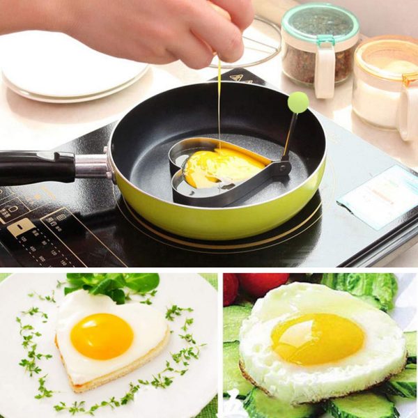 Animal Shaped Egg Fried Mold Tool - Make Breakfast Fun and Delicious Do you want to add a dash of creativity and fun to your breakfast? Look no further! The Animal Shaped Egg Fried Mold Tool is here to transform your mornings. Say goodbye to the breakfast dilemma, and instead, welcome every new day with a delightful surprise for your family. This ingenious tool is the secret to preparing a heartwarming and fun breakfast that your loved ones will cherish. Our set includes five molds in various whimsical shapes, such as round, heart, star, mouse, and flower. Now, you can choose the shape that best matches your family's mood and start the day on a playful note. Using these molds couldn't be simpler. Just unfold the molds and place them on a flat pan (make sure it's flat for the best results). We recommend lightly greasing the edges with butter or edible oil before use to prevent sticking. Ensure both your pan and molds are heated before adding the eggs, and you'll have perfectly shaped eggs every time. So, what's stopping you? Get your hands on this delightful set today, either for your family's joy or as a thoughtful gift for your friends. 🥚 Start the Day with Fun: Transform your breakfast into an exciting adventure with these whimsical animal-shaped egg molds.