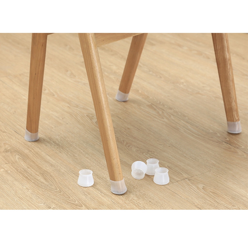 Floor Saver: Silicone Table and Chair Leg Caps 🛡️ The Silicone Table and Chair Leg Caps are your ultimate solution for safeguarding your valuable flooring. Whether you have hardwood, laminate, tile, or any other type of flooring, these caps create a protective barrier that prevents scratches, scuffs, and damage caused by furniture legs. 🪑 Secure and Snug Fit: These leg caps are designed to stay in place, so you won't have to worry about them slipping or falling off. Once you place them on your furniture legs, they provide a secure and snug fit, ensuring long-lasting protection. Their snug fit, durability, and easy maintenance make them a practical addition to any home. No more worrying about unsightly scratches or annoying screeches when you move your chairs. Invest in these leg caps to enjoy peace of mind and preserve the beauty of your home. Protect your floors and your furniture with these simple yet highly effective leg caps. 16 piece set of silicone caps for chair legs to protect flooring and provide non-slip protection for desk chair feet.