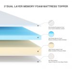 Gel Memory Foam Mattress Topper with Cover High